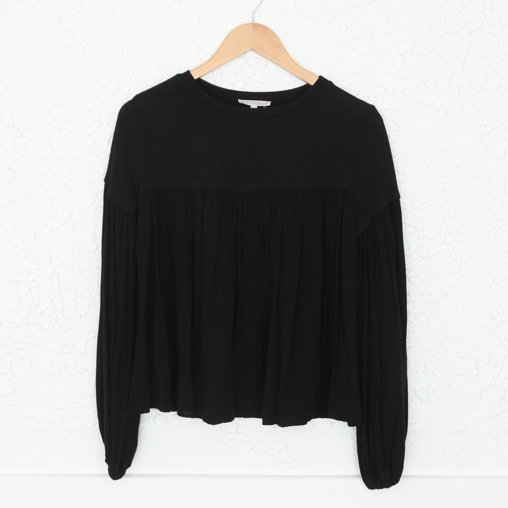Black Free the Roses Top Size XS